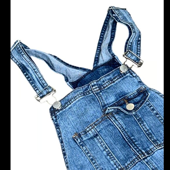 RSQ Tilly’s boyfriend ripped women’s denim overalls 3 26 - Picture 5 of 10